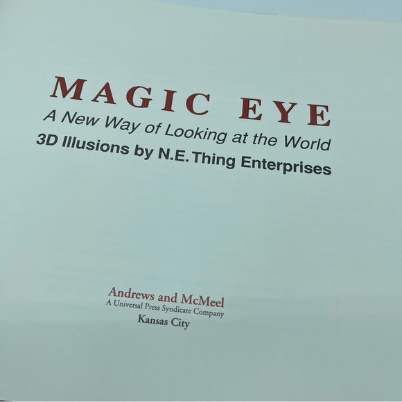 Magic Eye Book Hardback Dust Jacket 1993 - Picture 6 of 8